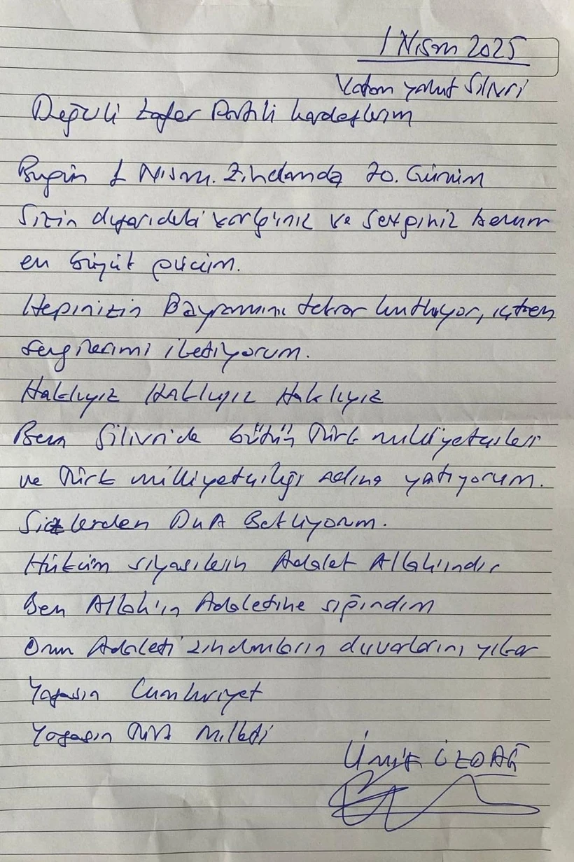Partililere mektup